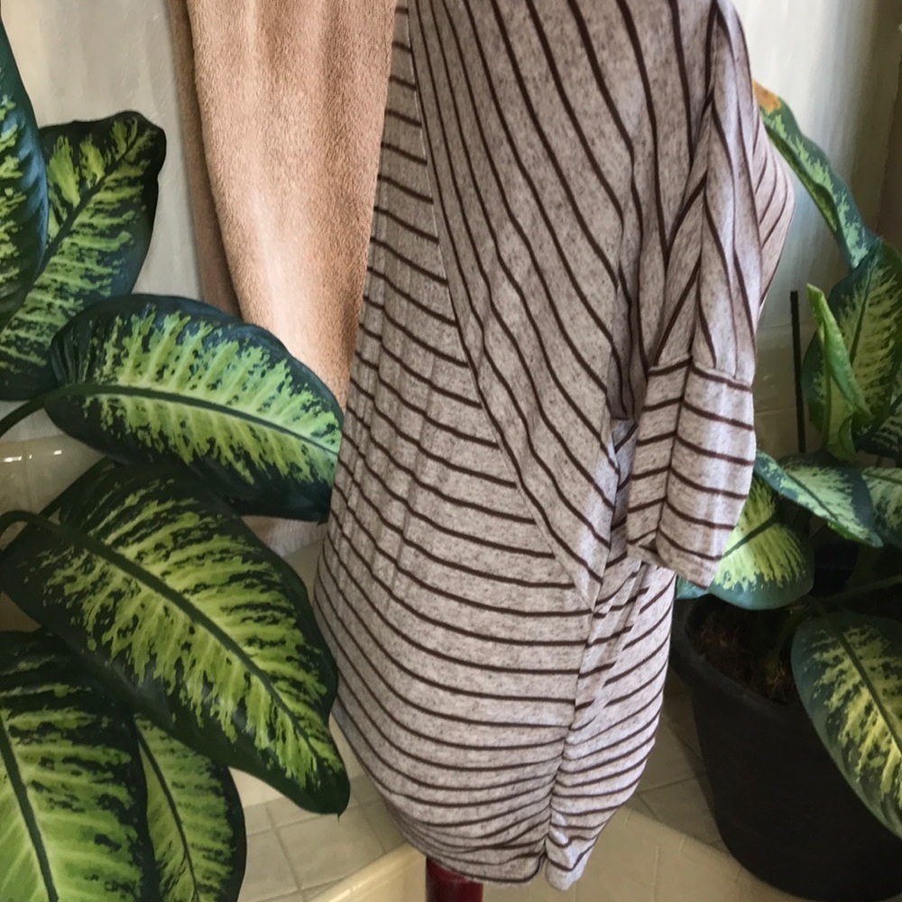 Brown striped top by One Clothing - Picture 2 of 4